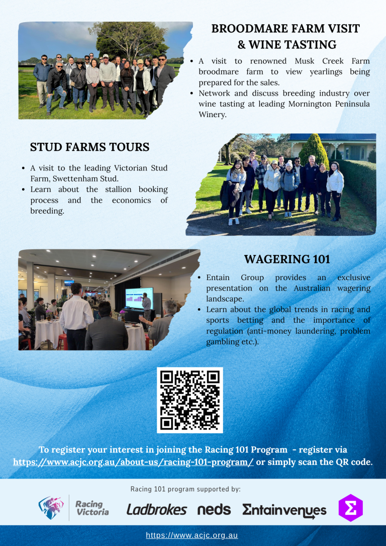 Race Event Program Australian Chinese Jockey Club | Racing 101 Program